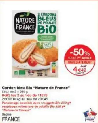 Cordon bleu Bio Nature de France 200 g