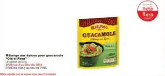 Mélange aux épices pour guacamole Old el Paso 20 g
