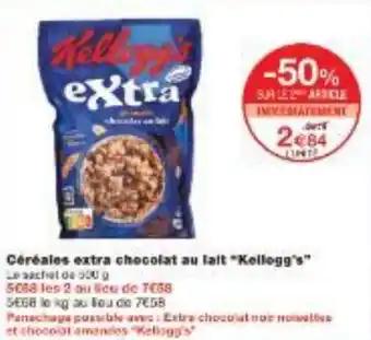 Céréales extra chocolat au lait Kellogg's 500 g