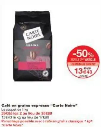 Promotion Exclusives de 1
Café grains espresso : Découvrez l'Offre incontournable