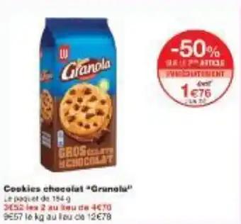 Cookies chocolat Granola 154 g