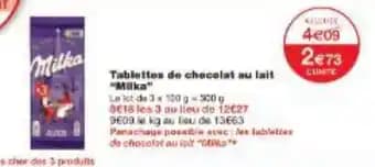 Promotion Exclusives de 40
Tablettes chocolat : Découvrez l'Offre incontournable