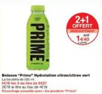 Boisson Prime Hydratation citron/citron vert 500 ml