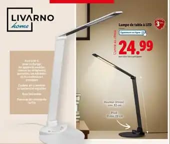 LIVARNO HOME Lampe de table à led