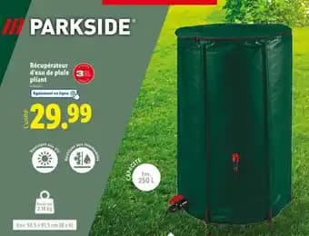 PARKSIDE Récupérateur d’eau de pluie pliant
