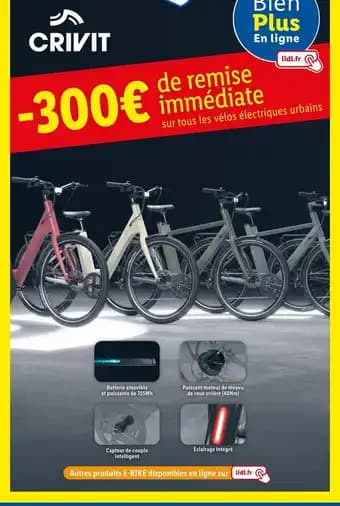 Promotion Exclusives de 3
            
        
        Velos electriques : Découvrez l'Offre incontournable