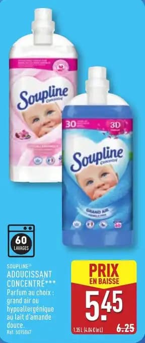 Promotion Exclusives de 5
            
        
        Adoucissant concentré : Découvrez l'Offre incontournable