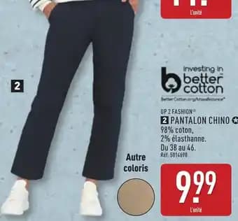 Up 2 fashion pantalon chino