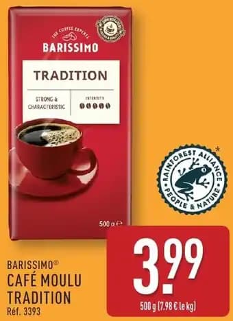 Barissimo café moulu tradition 500 g