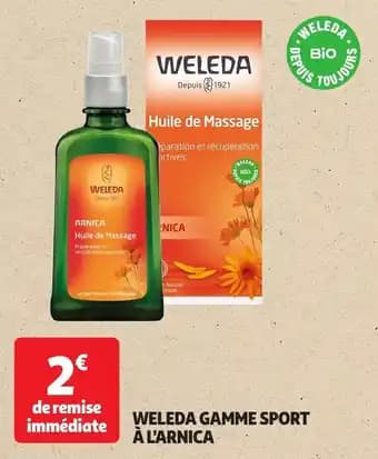 Weleda gamme sport à l'arnica