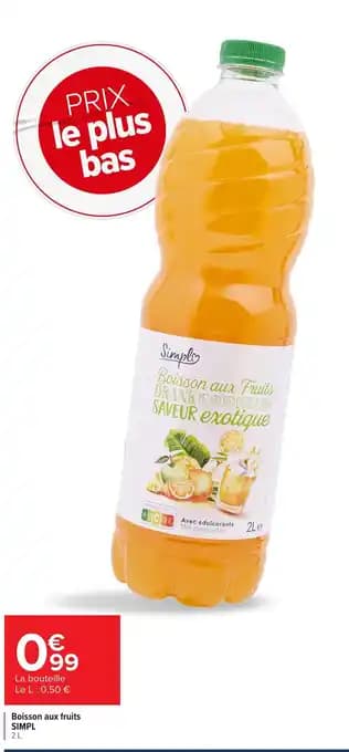 Promotion Exclusives de 15
Boisson aux fruits : Découvrez l'Offre incontournable