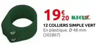 12 colliers simple vert
