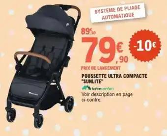 Promotion Exclusives de Poussette ultra compacte : Découvrez l'Offre incontournable