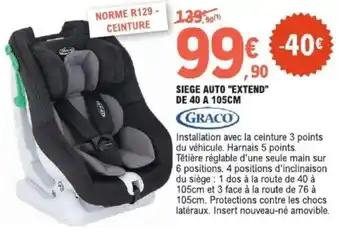Siege auto extend 40 - 105 cm
