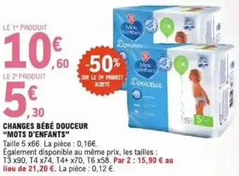 Changes bébé douceur mots d'enfants