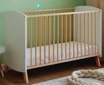 Lit bois scandinave  60 x 120 cm