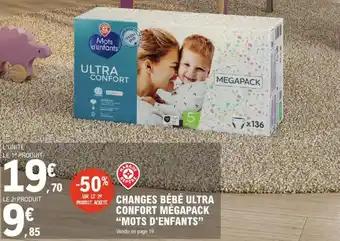 Changes bébé ultra confort mégapack mots d'enfants