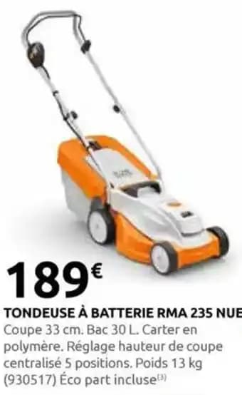 Promotion Exclusives de 34
Tondeuse à batterie : Découvrez l'Offre incontournable