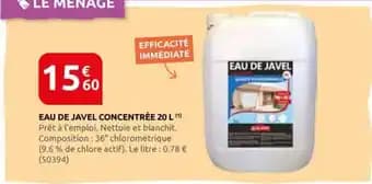 Promotion Exclusives de 4
Eau de javel : Découvrez l'Offre incontournable