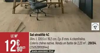 Promotion Exclusives de 3
            
        
        Sol stratifie : Découvrez l'Offre incontournable