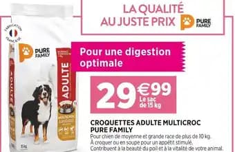PURE FAMILY Croquettes adulte multicroc