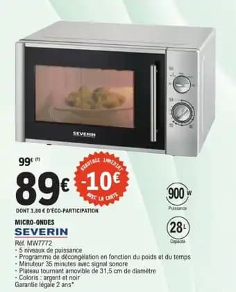 Promotion Exclusives de 2
Severin : Découvrez l'Offre incontournable