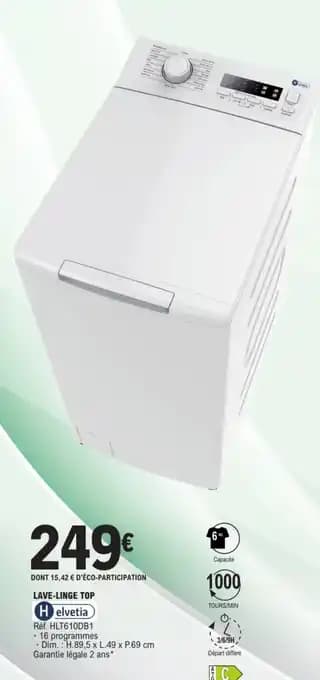 Promotion Exclusives de 29
Lave-linge : Découvrez l'Offre incontournable