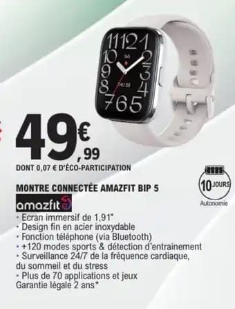 Promotion Exclusives de 13
Montre connectée : Découvrez l'Offre incontournable