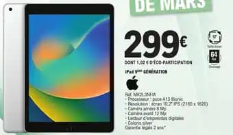 Promotion Exclusives de 2
IPad : Découvrez l'Offre incontournable