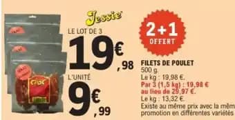 Filets de poulet 500 g