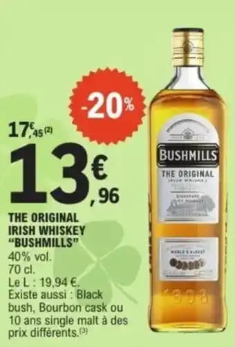 Promotion Exclusives de 3
Bushmills : Découvrez l'Offre incontournable