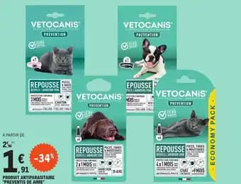 VETOCANIS Produit antiparasitaire "preventis de aime"