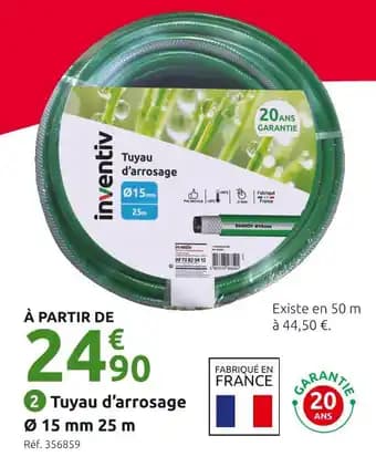 Promotion Exclusives de 15
Tuyau d'arrosage : Découvrez l'Offre incontournable