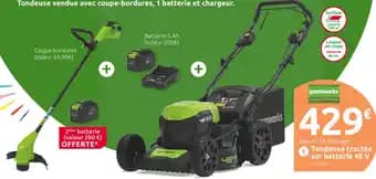 Promotion Exclusives de 2
Greenworks : Découvrez l'Offre incontournable