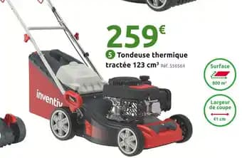INVENTIV Tondeuse thermique tractée 123 cm³