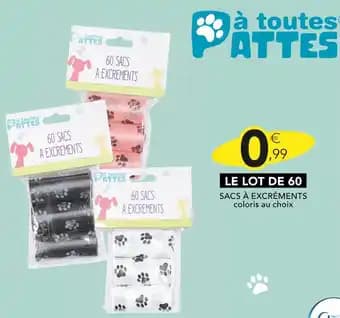 À TOUTES PATTES Sacs à excréments