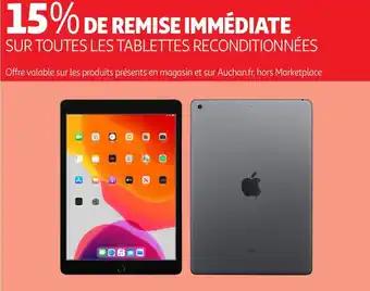 Sur toutes les tablettes reconditionnées
