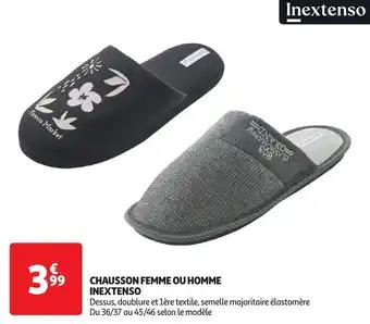 Chausson femme ou homme inextenso