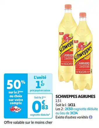 Promotion Exclusives de 8
Schweppes agrumes : Découvrez l'Offre incontournable