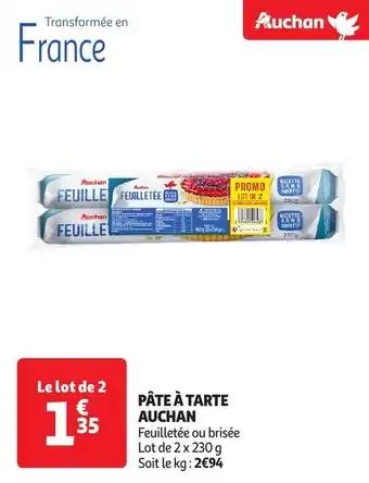 Pâte à tarte auchan 230 g