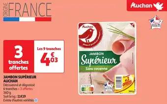 Jambon supérieur auchan 360 g