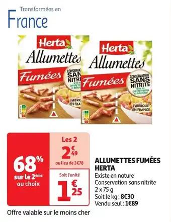 Allumettes fumées herta 75 g