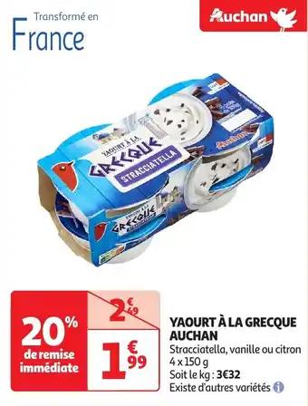 Yaourt à la grecque auchan 150 g