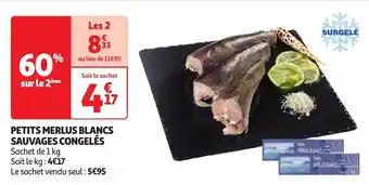 Petits merlus blancs sauvages congelés 1 kg