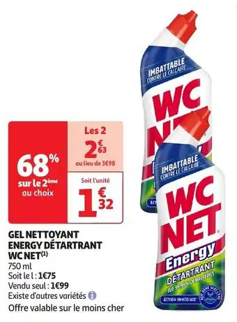 Gel nettoyant energy détartrant wc net 750 ml