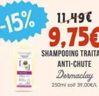 DERMACLAY Shampooing traitant anti-chute 250 ml