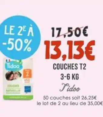 JIDOO Couches t2 3-6 kg