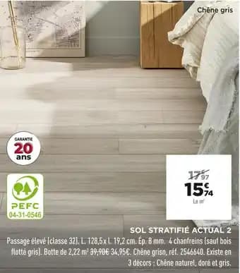 Promotion Exclusives de 4
            
        
        Sol stratifie : Découvrez l'Offre incontournable