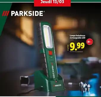 PARKSIDE Lampe baladeuse rechargeable LED