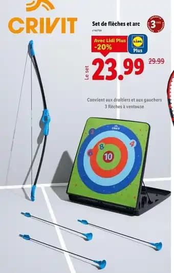 CRIVIT Set de flèches et arc